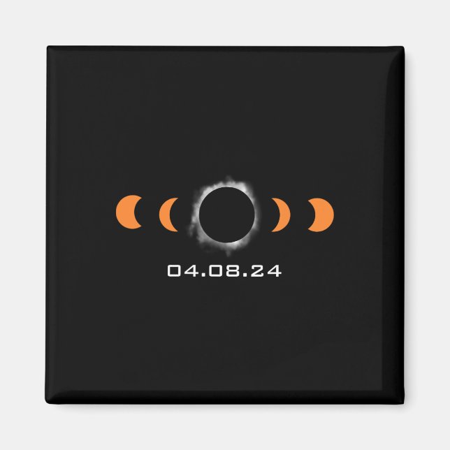 Gesamter Sun Eclipse Solar 8. April 2024 Pfad des  Magnet (Vorne)