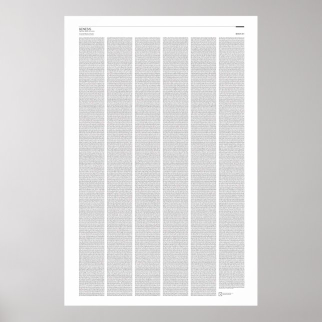 Gesamtes Buch des Genesis Poster (Vorne)