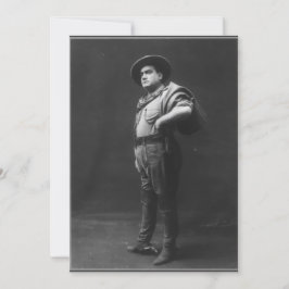 Gesamtes Porträt von Enrico Caruso Einladung
