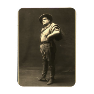 Gesamtes Porträt von Enrico Caruso Magnet