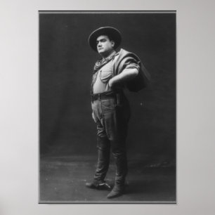 Gesamtes Porträt von Enrico Caruso Poster