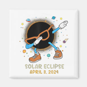 Gesamtes Solar-Eclipse 2024 Gewitter-Dabbing für K Magnet