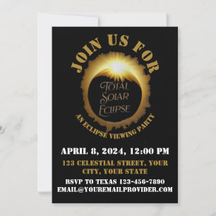 Gesamtes Solar-Eclipse 2024 Party anzeigen Einladung