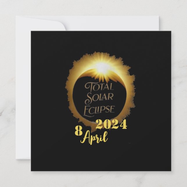 Gesamtes Solar-Eclipse 2024 Party anzeigen Einladung (Vorderseite)