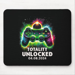 Gesamtes Solar Eclipse 2024 Videospiel farbig 1 Mousepad