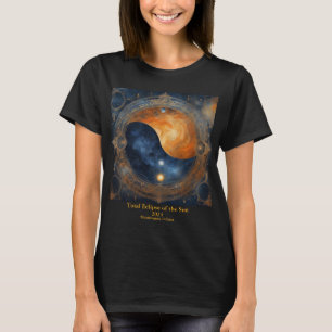 Gesamtes Solar-Eclipse 2 Seite IHRES Textes Mystis T-Shirt