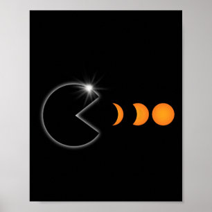 Gesamtes Solar-Eclipse 8. April 2024 Finanzierungs Poster