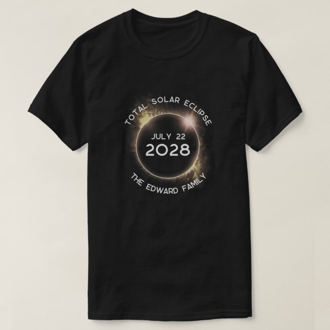 Gesamtes Solar Eclipse Art Design T-Shirt (Design vorne)