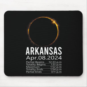 Gesamtes Solar-Eclipse-Programm 8. April 2024 Arka Mousepad