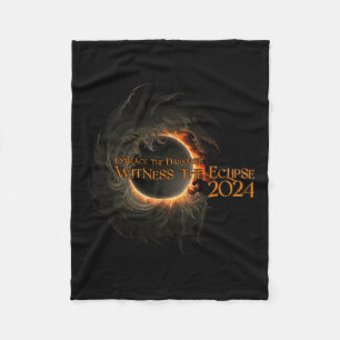 Gesamtes Solar-Eclipse-Shirt 8. April verkörpert D Fleecedecke