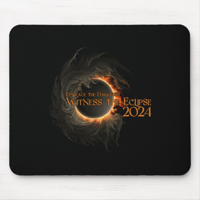 Gesamtes Solar-Eclipse-Shirt 8. April verkörpert D Mousepad (Vorne)