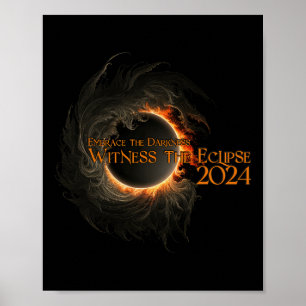 Gesamtes Solar-Eclipse-Shirt 8. April verkörpert D Poster