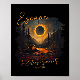 Gesamtes Solar-Eclipse-Shirt entkommt Eclipse Sere Poster