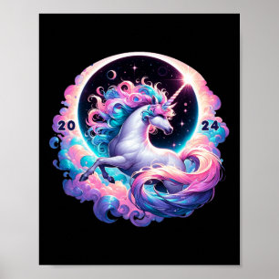 Gesamtes Solar-Eclipse Totality Unicorn Poster