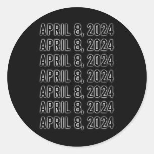 Gesamtes Solarwachstum 8. April 2024 Gesamtwert 1 Runder Aufkleber