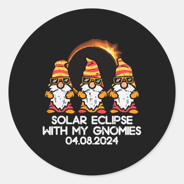 Gesamtes Solarwachstum mit Gnome 04.08.2024 Männer Runder Aufkleber (Vorderseite)