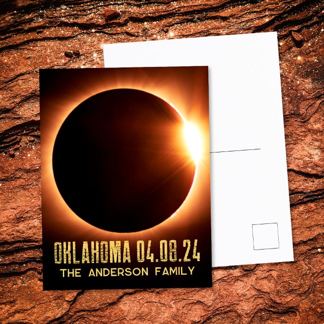 Gesamtes Solarzellen-Oklahoma 2024 Personalisiert Postkarte (Front/Back)