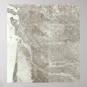 Gesamtkarte von Frankreich 3 Poster