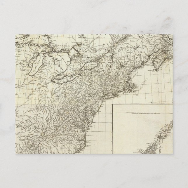 Gesamtkarte von Kanada Postkarte (Vorderseite)