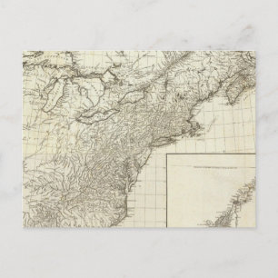 Gesamtkarte von Kanada Postkarte