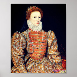 Gesamtkörperportrait von Königin Elisabeth I. von Poster