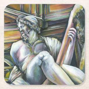 Gesamtkunstwerk Rechteckiger Pappuntersetzer