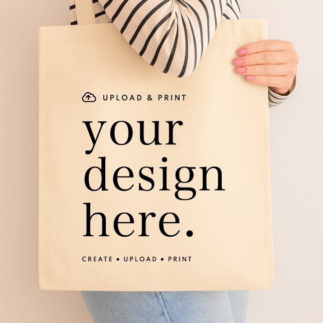 Gesamtpaket - Ihr Design-Upload Tragetasche (Create, upload, print - a bespoke design tote created in your style, for business or personal use.)