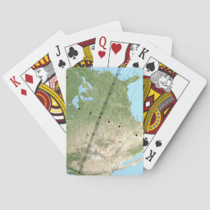 Gesamtplan für den Solar-Eclipse-Pfad 2017 Spielkarten