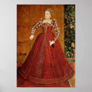 Gesamtportrait von Königin Elizabeth I Poster