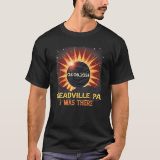 Gesamtsolare Retro Meadville Pennsylvania P T-Shirt