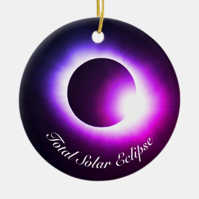 Gesamtsolares Eclipse Keramik Ornament (Vorne)