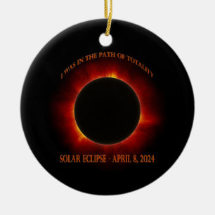 Gesamtsolares Eclipse Keramik Ornament