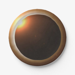 Gesamtsolares Eclipse Pappteller