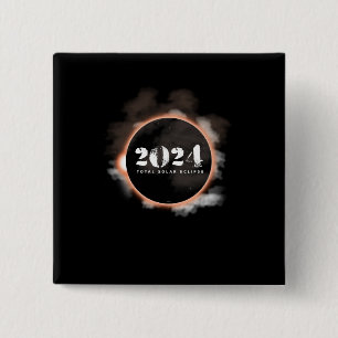 Gesamtsolarmond, der jährlichen Eklipse-Mond in Button