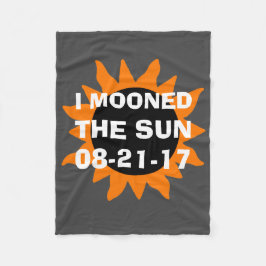 GesamtSonnenfinsternis Mooned ich den Sun Fleecedecke