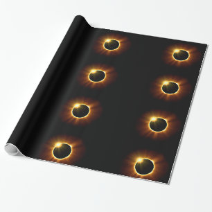 GesamtSonnenfinsternis-Packpapier Geschenkpapier
