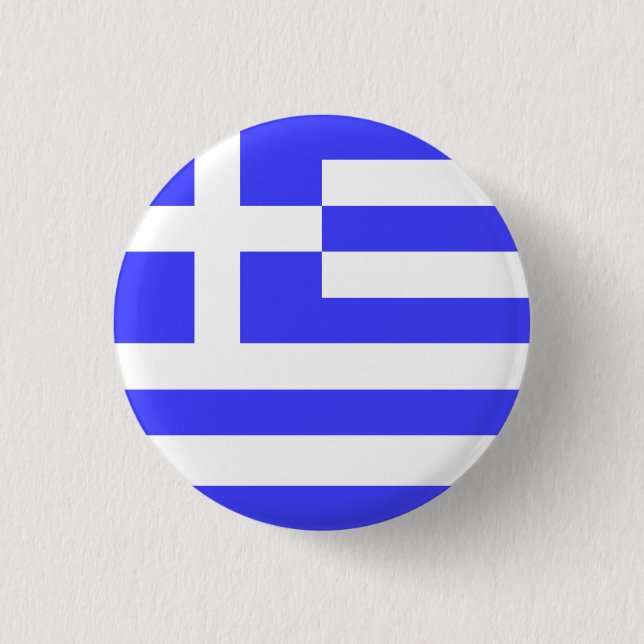 Gesamtwert der griechischen Flagge Button (Vorderseite)