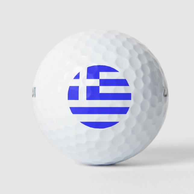 Gesamtwert der griechischen Flagge Golfball (Vorderseite)