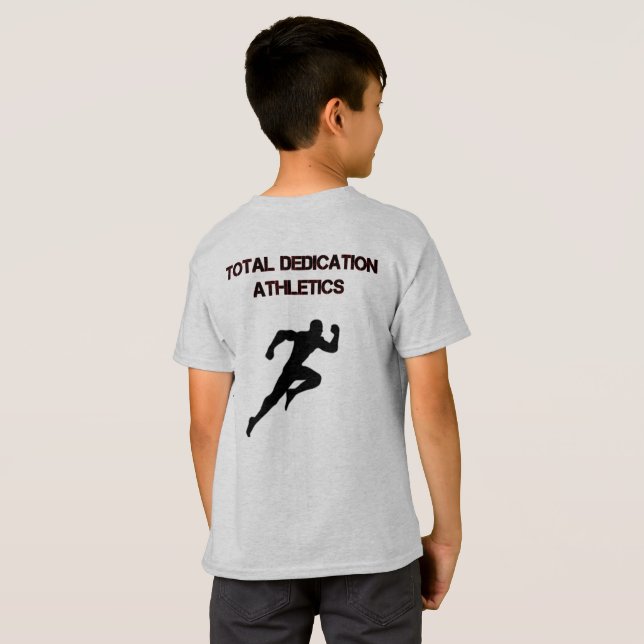 Gesamtwidmungs-Leichtathletikt-shirt T-Shirt (Schwarz voll)