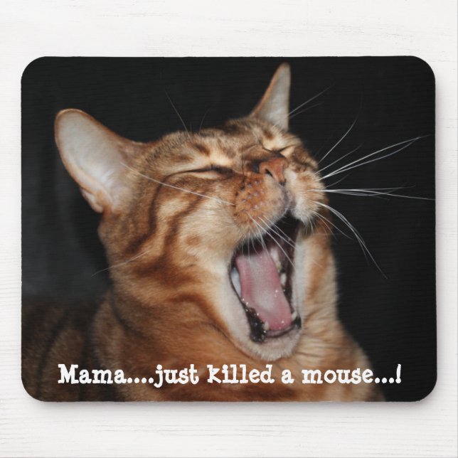 Gesang-bengalische Katzen-Königin-Lied-Parodie Mousepad (Vorne)