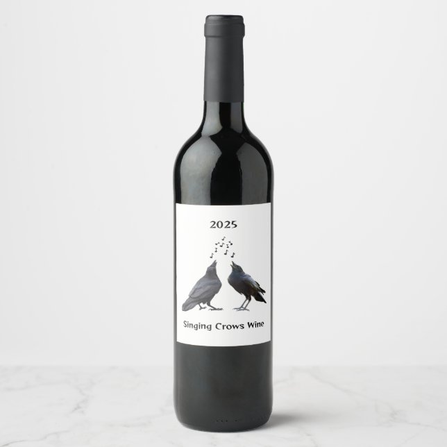 Gesang Crows Wine Labels Weinetikett (Vorderseite)
