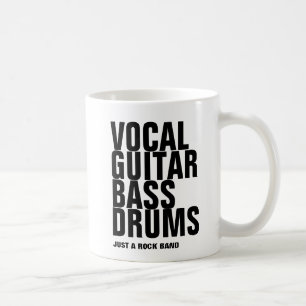 Gesang, Gitarre, Bass, Schlagzeug.. Rock. Tasse