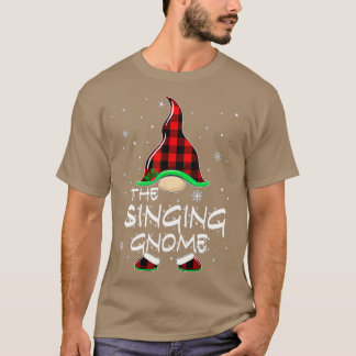 Gesang Gnome Buffalo Kariert Matching Family Chris T-Shirt