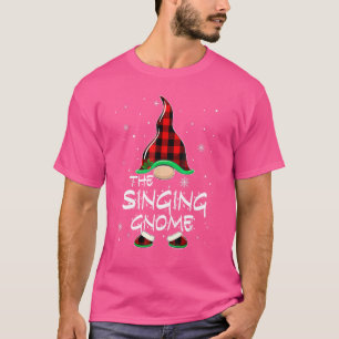 Gesang Gnome Buffalo Kariert Matching Family Chris T-Shirt