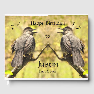 Gesang Gray Catbirds Birthday Party Gästebuch