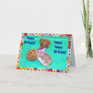 Gesang Hamster-Gram Birthday wünscht Karte