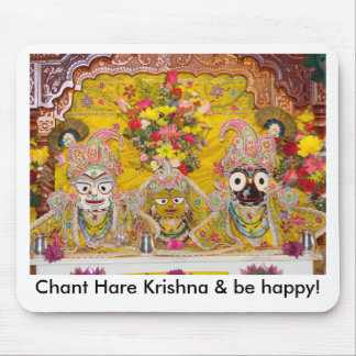 Gesang-Hasen Krishna u. sind glücklich! Mousepad