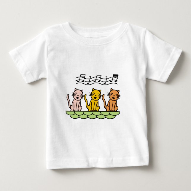 Gesang-Katzen T-Shirts und Geschenke (Vorderseite)