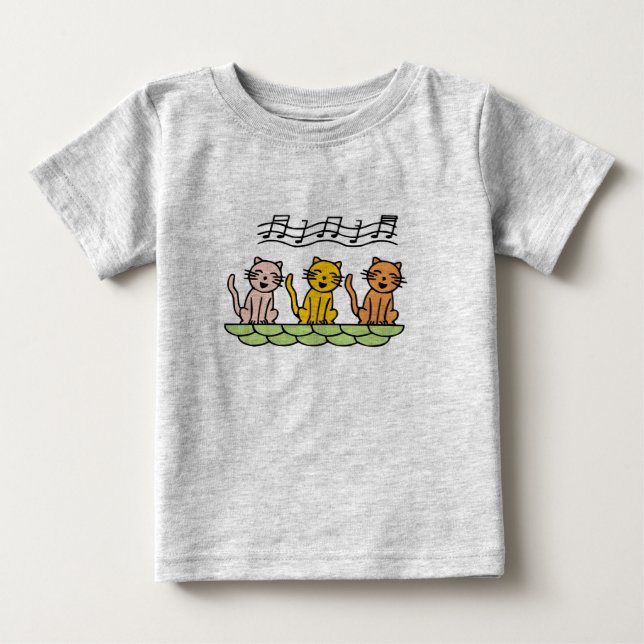 Gesang-Katzen T-Shirts und Geschenke (Vorderseite)