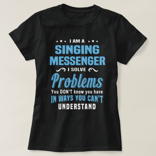 Gesang Messenger T-Shirt (Design vorne)